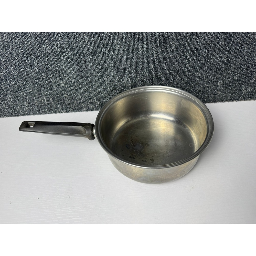 Vintage Revere Ware 1801 Saucepan Stainless Steel Bakelite Handle 7 Inch Rare